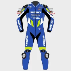 Combinaison En Cuir Moto Alex Rins Suzuki