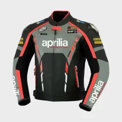 Veste En Cuir Moto Aprilia