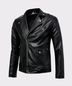 Veste En Cuir De Moto Classique