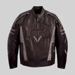 Veste En Cuir Marron Harley Davidson Pour Homme