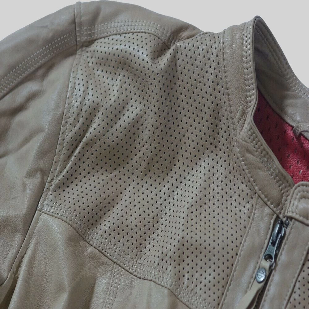 Harley Davidson Women's Gremlin Shield Triple Vent Leather Jacket – Image 5