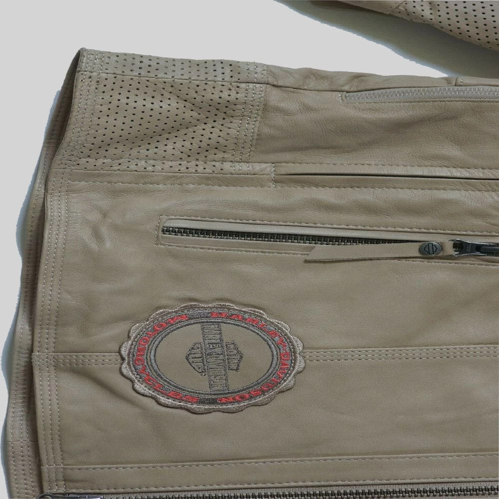 Harley Davidson Women's Gremlin Shield Triple Vent Leather Jacket – Image 6