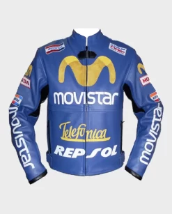Veste En Cuir Honda Repsol Movistar