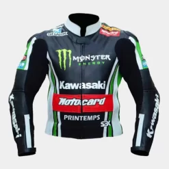 Blouson En Cuir Kawasaki Motocard
