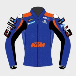 Blouson De Motard En Cuir KTM Racing Oliveira Syahrin Motogp