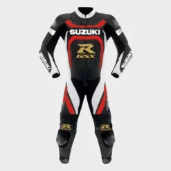 Combinaison En Cuir De Course De Moto Suzuki