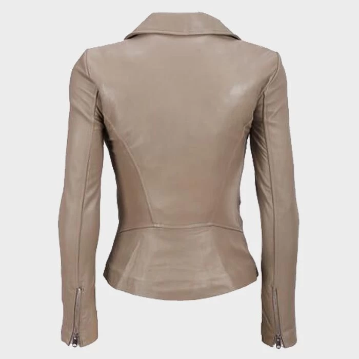 Veste En Cuir à La Mode Pour Femmes 2 Veste En Cuir à La Mode Pour Femmes – Image 2