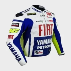 Veste En Cuir Yamaha Petronas Fait -Vêtements De Moto yamaha petronas fait leather jacket side